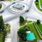 Aerial view of Calabar, showing the port, major business districts, and landmarks that contribute to its economy.
