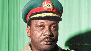 Major General Johnson Aguiyi-Ironsi, Nigeria’s first military ruler (1966) - names of Nigerian presidents from 1960 till date.