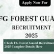 FG Forest Guard Recruitment 2025