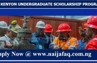 Kenyon 2025 Undergraduate Scholarship