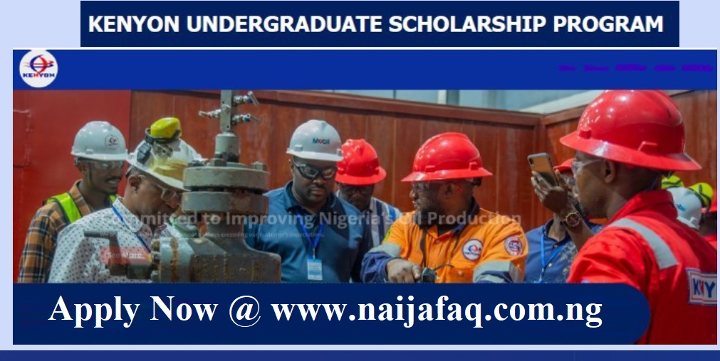 Kenyon 2025 Undergraduate Scholarship