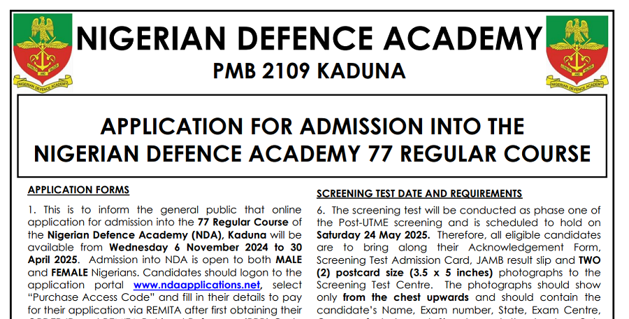 NDA 77RC Registration 2025