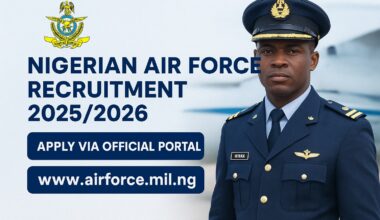 Nigerian Air Force (NAF) Recruitment 2025