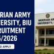 Nigerian Army University Biu Recruitment 2025