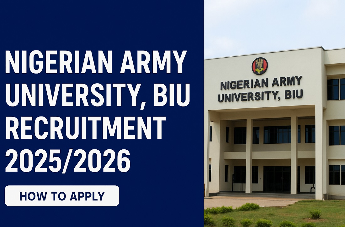 Nigerian Army University Biu Recruitment 2025